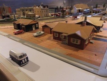 Model train town