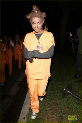 Julianne Hough in blackface, as Crazy Eye, for halloween, 2013