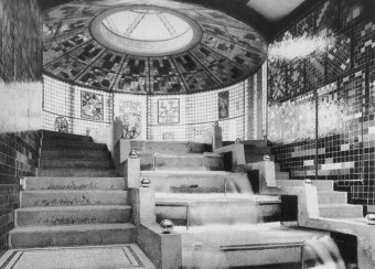 Interior, Glass Pavillion. Bruno Taut, architect 1914