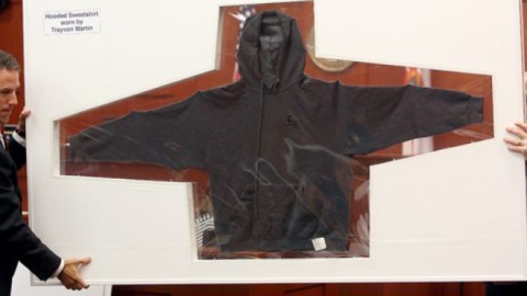 Trayvon Martin's 'hoodie' entered into evidence at Zimmerman trial.