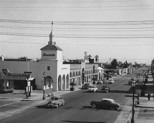 State St., Santa Barbara, CA. 1950s.