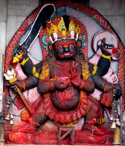 Baihrava, Bhairava is the fierce manifestation of Lord Shiva associated with total destruction.