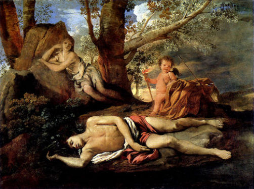 Nicolas Poussin, "Echo and Narcissus". 1629
