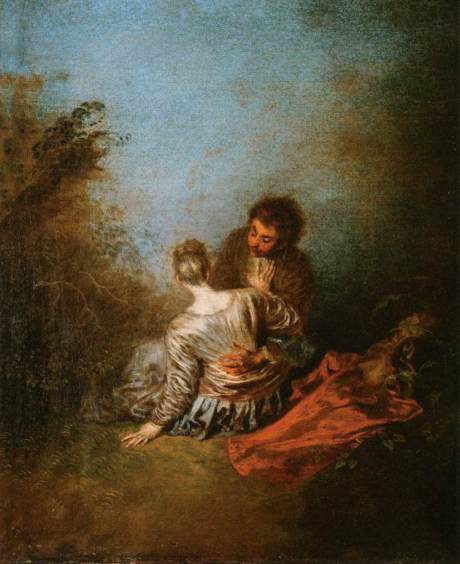 Jean Antoine Watteau, "The Blunder", 1716.