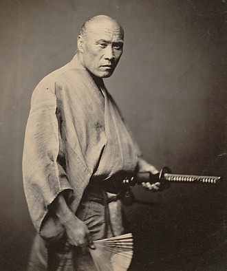 Felice Beato, "samurai, 1866".