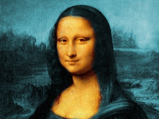 Color corrected Mona Lisa (courtesy of Into the Abyss blog).