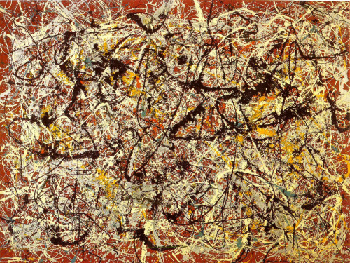 Jackson Pollock, Mural on Indian Red Ground. 1950