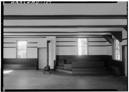 Gerda Peterich, photography. Shaker Meeting House, Cumberland County ME, 1962