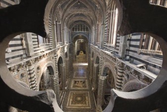 Interior, Cathedral of Siena. Construction started 1215.