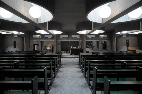 Aldo Van Eyck, architect. Pastoor Van Ars Church, Hague. 1969