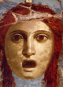 Mask of woman actor, Pompeii, Casa del Bracciale d'Oro