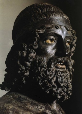 "Riace Bronze Statue" (460 BC), discovered 1972. Museo Nazionale della Magna Grecia 