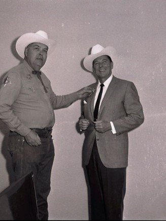 Governor Reagan with Palm Springs police chief Bob Cordes, 1968.