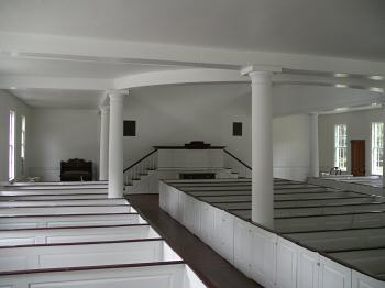 Interior Midway Church, Georgia. Built 1792.