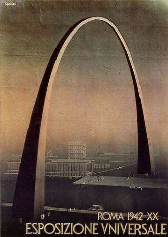 Poster for  1942 Esposizione Universale Expo. Rome.