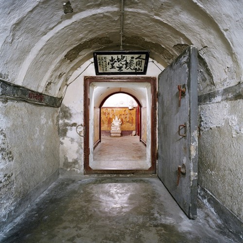 Richard Ross, photography. (Bomb shelter, China).