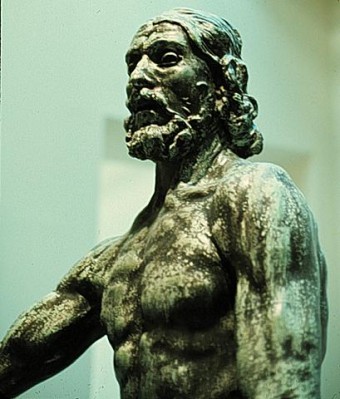 Auguste Rodin. (John the Baptist, detail).