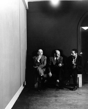 Barnett Newman, Jackson Pollock, and Tony Smith. Parsons Gallery April 51.