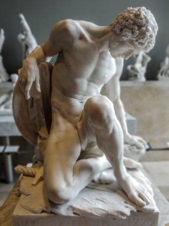 Pierre Julien, 1779. (Dying Gladiator, alabaster). Photo Y. Caradec.
