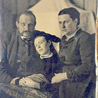 Victorian death portrait. Date unknown.