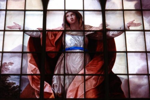 Francis Eginton. Painted glass window 1795 (St Alkmund, detail).
