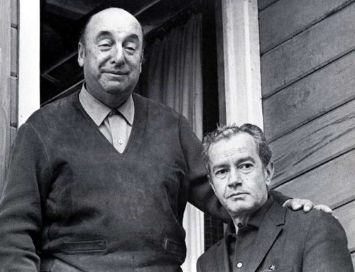 Pablo Neruda and Juan Rulfo (photo by Sara Facio).