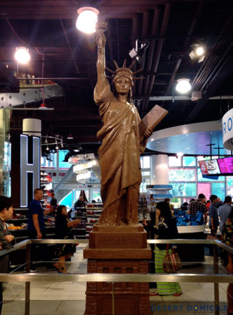 Hershey chocolate statue of Liberty, Las Vegas.