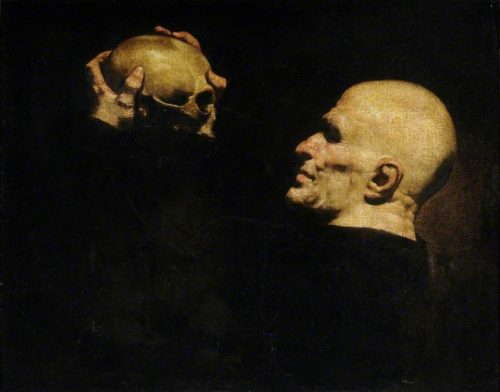  Jusepe de Ribera, (Man with a Skull; 1630).